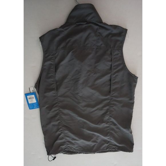 Columbia Men's Sz L Gray Omni-Shade Silver Ridge II Utility Pockets Vest - Picture 8 of 9